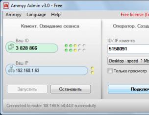 Бесплатная версия Ammy Admin